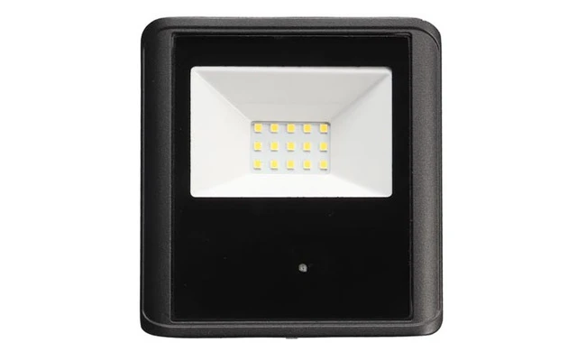 Proyector LED para exterior - 10 W - Blanco Neutro - Carcasa negra - sensor microondas
