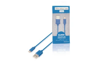 Cable USB de carga y sincronización USB A macho - macho Lightning de 8 pines de 1,00 m en color 