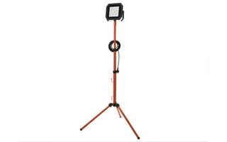 Lámpara LED portátil con trípode plegable - 50 W - 4000 K - cable de 5 m + clavija europea 
