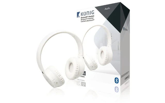 Konig auriculares 4.0 con Bluetooth® en blanco
