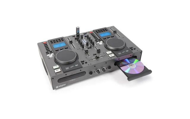 Skytec STX-95 Reproductor doble CD y mesa