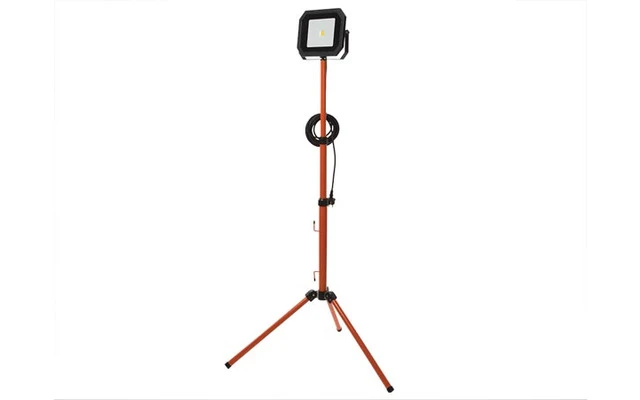 Lámpara LED portátil con trípode plegable - 50 W - 4000 K - cable de 5 m + clavija europea 