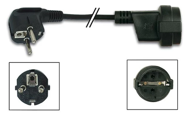 Cable de alimentación L=1.8m negro