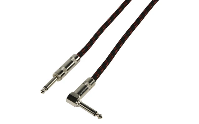 Cable de guitarra conector 6.35mm en ángulo