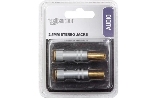 Juego de conectores estéreo hembra de 2.5mm / profesional