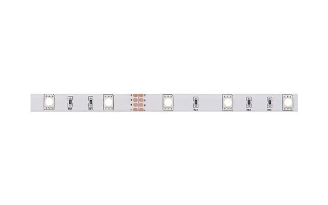 Tira LED Flexible , RGB , 90 LEDs - 3 metros - 12V , controlador y alimentación