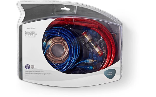 Kit de Conexión de Audio para Coche - 1200 W - Nedis CKIT920VA