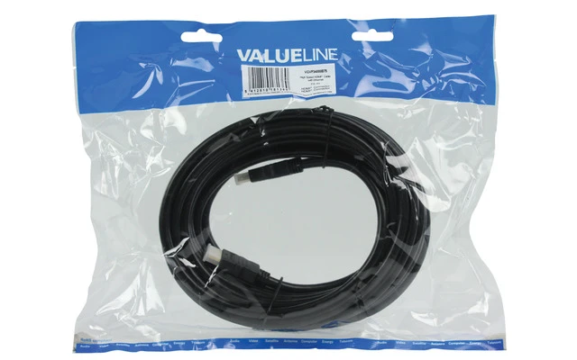 Imagenes de Cable HDMI de alta velocidad con conector HDMI Ethernet conector HDMI de 7.50 m en color negro