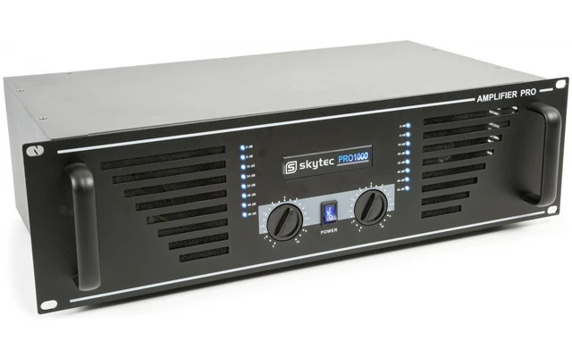 SkyTec SKY-1000B Amplificador de sonido 2x 500W max. Negro