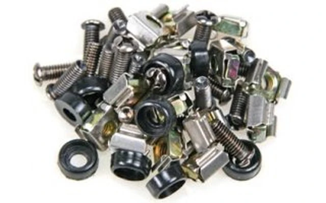 Juego (Tuerca + Tornillo) 24 UDS / Negro