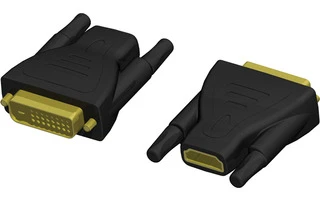 Adaptador de HDMI 19 hembra a DVI 25 macho