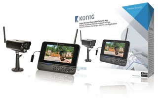 Set de vigilancia inalámbrico digital de 2,4 GHz para vigilancia remota que incluye 1 cámara