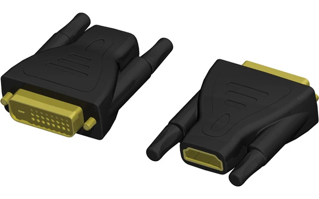 Adaptador de HDMI 19 hembra a DVI 25 macho