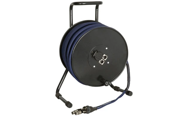 Cabledrum 2 x XLR + Schuko - 30 Metros