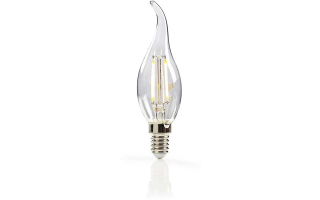 Bombilla de Filamento LED E14 de Estilo Retro - Vela con la Punta Doblada - 2,5 W - 250 lm - Ned