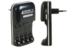 Cargador rápido para baterías NiMH sin salida USB - VLE2