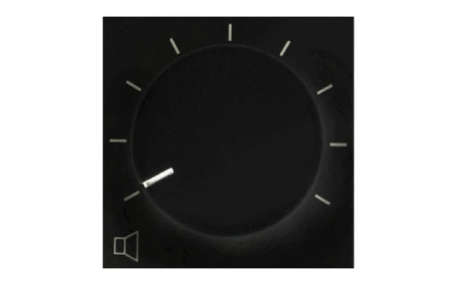 Audac VC 3208 B Control de Volumen  remote embutido en Pared negro
