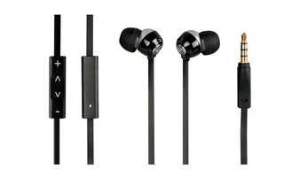 Auriculares intrauditivos & micrófono con botón de control para iPhone & iPad