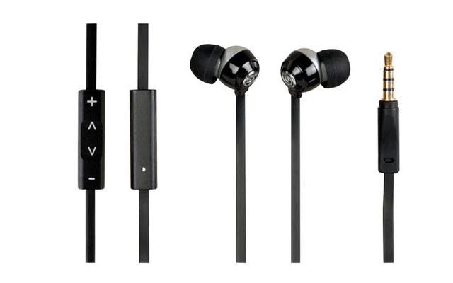 Auriculares intrauditivos & micrófono con botón de control para iPhone & iPad