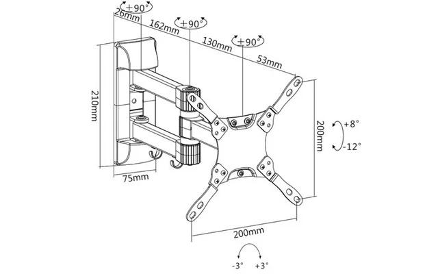 Soporte de pared para pantallas planas 13