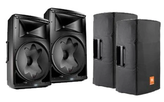 JBL EON 615 Pareja con fundas originales