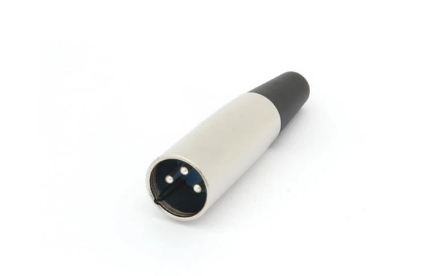 Conector XLR Macho - 3 contactos - Niquelado