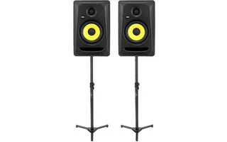 2x KRK RP5 G3 CL + 2x Soportes de monitores de suelo