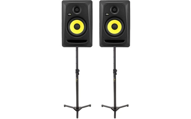 2x KRK RP5 G3 CL + 2x Soportes de monitores de suelo
