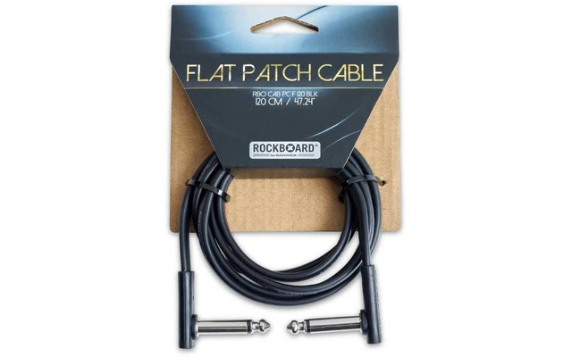 RockBoard Flat Patch Cable Black 120 Cm