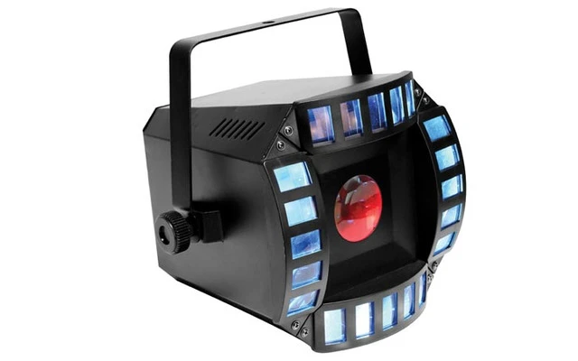 Cubix - Flower con LEDs multicolor / efecto quad Derby
