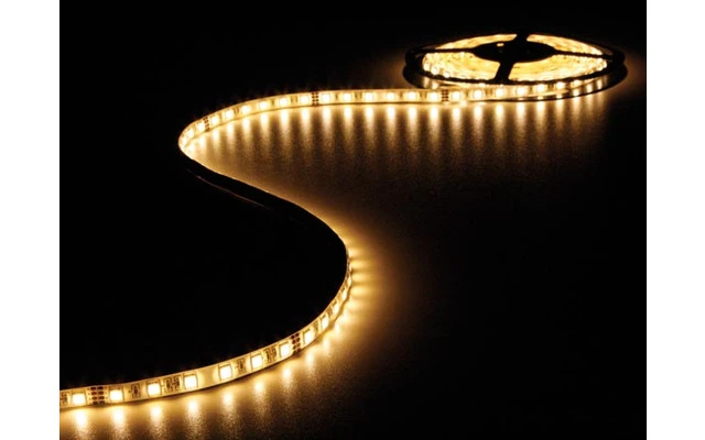 CINTA DE LEDs FLEXIBLE - COLOR BLANCO CÁLIDO 2400K - 300 LEDs - 5m - 24V