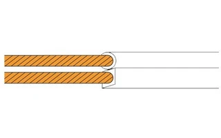 Cable altavoz 2x1.5mm2 - color blanco - bobina 100 metros