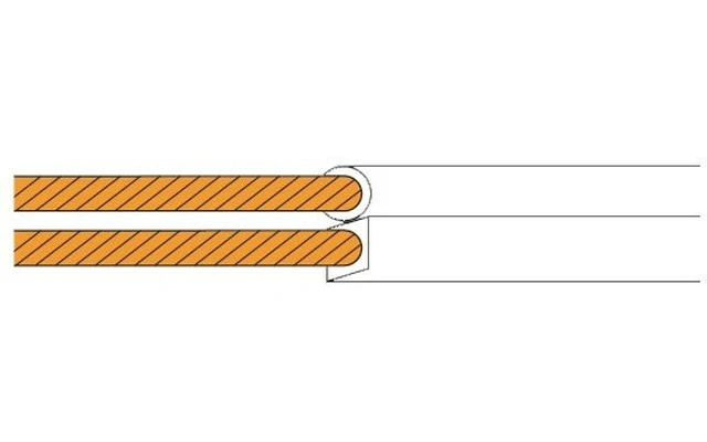 Cable altavoz 2x1.5mm2 - color blanco - bobina 100 metros