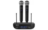 Vonyx WM82 Microfono inalambrico digital UHF 2 canales con 2 micros de mano
