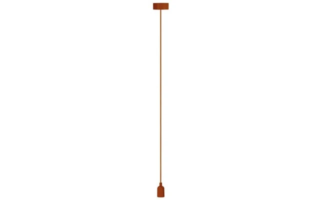 Lámpara de diseño con cable de tela - para colgar del techo - color Marrón