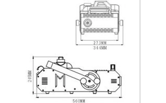 Máquina de humo direccionable - 1500Watt DMX