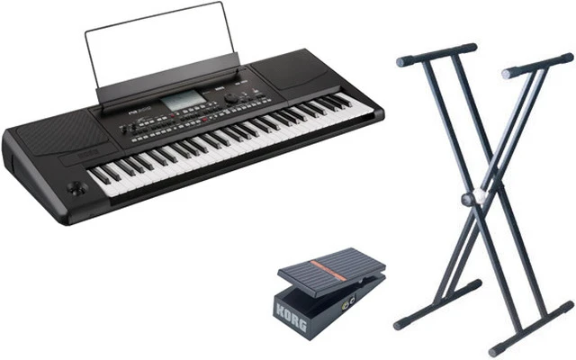 Korg PA300 + Korg EXP2 + Soporte de teclado