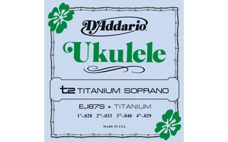 DAddario EJ87S Titanium Ukulele Soprano