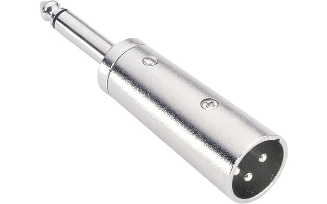 Adaptador de XLR macho a Jack 6,3 mm macho mono