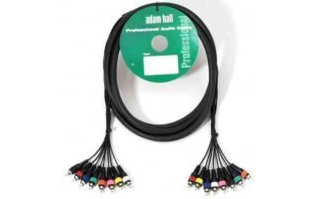 Adam Hall - 8 canales Stereo Loom 8 x RCA / 8 x RCA 5 m