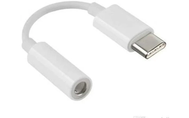 Adaptador de USB-c a Mini Jack 3.5mm - blanco