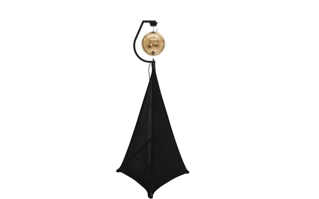 EUROLITE Set Bola de espejos 50cm dorada con soporte y funda trípode negra
