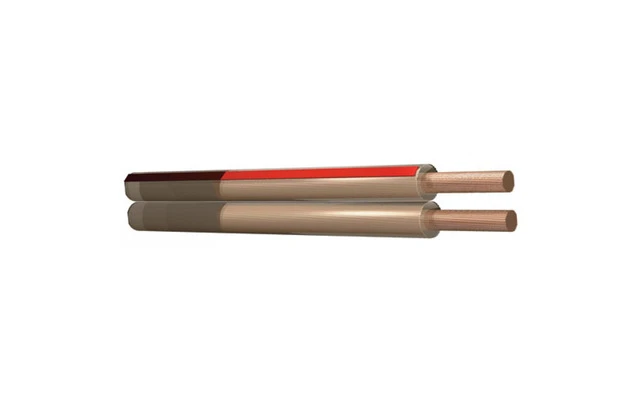 PD Connex Cable paralelo altavoz transparente, 2 x 0.75mm, 6A, Transparente, 100m