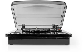 Foto de Tocadiscos 18 W - Bluetooth - Conversión de USB - Cubierta para el polvo - Negro