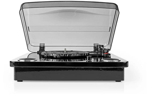 Tocadiscos 18 W - Bluetooth - Conversión de USB - Cubierta para el polvo - Negro