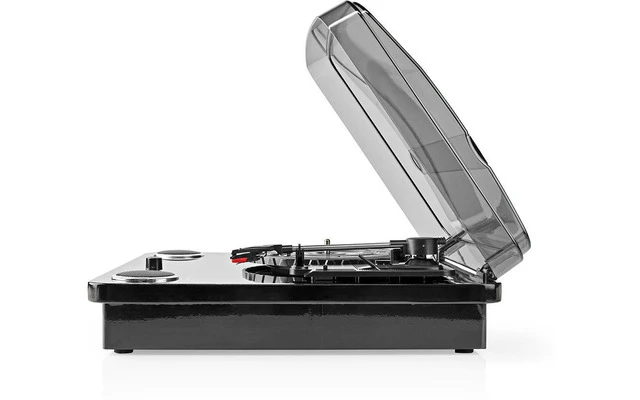 Tocadiscos 18 W - Bluetooth - Conversión de USB - Cubierta para el polvo - Negro