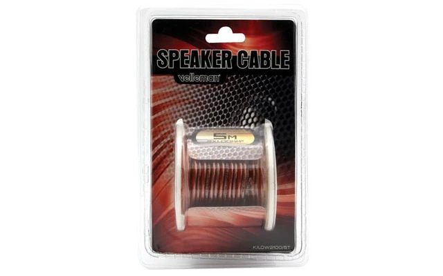 Cable altavoz - Transparente - 2 x 1.00 mm² - 5m