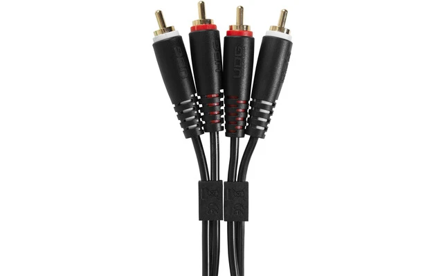 UDG Ultimate Audio Cable Set RCA - RCA Black Straight 3 metros