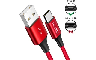 Cable USB a UCB c - 0.3 Metros - Color Rojo