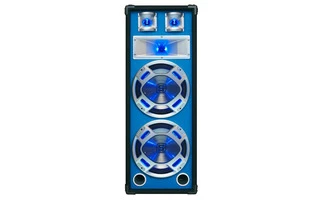 Baffle 2x10"/25cm 800W LED azules.